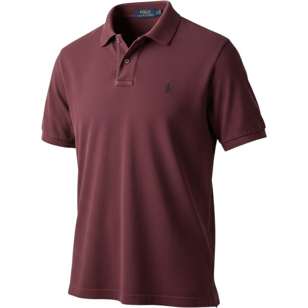 Polo Ralph Lauren cotton mesh short-sleeve polo shirt three-button placket Sz L